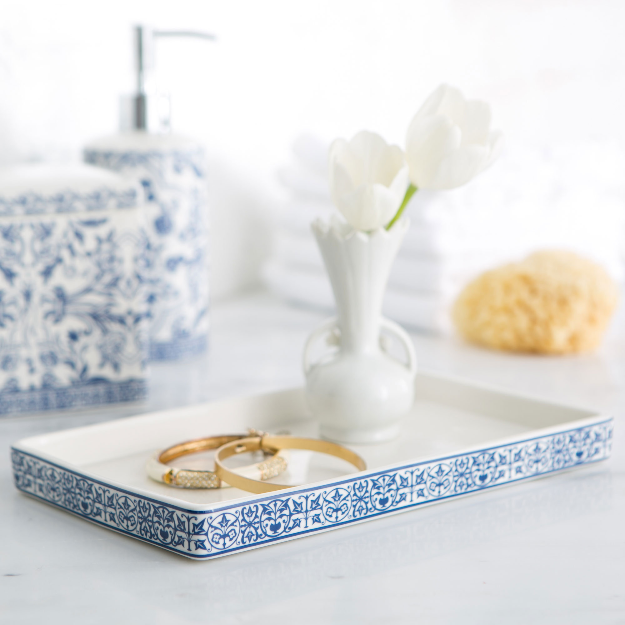 Birch Lane™ Porcelain Bathroom Accessory Tray & Reviews Wayfair